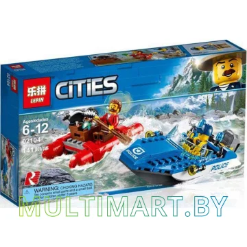 Конструктор Lepin 02104 Погоня по горной реке (141 деталь)